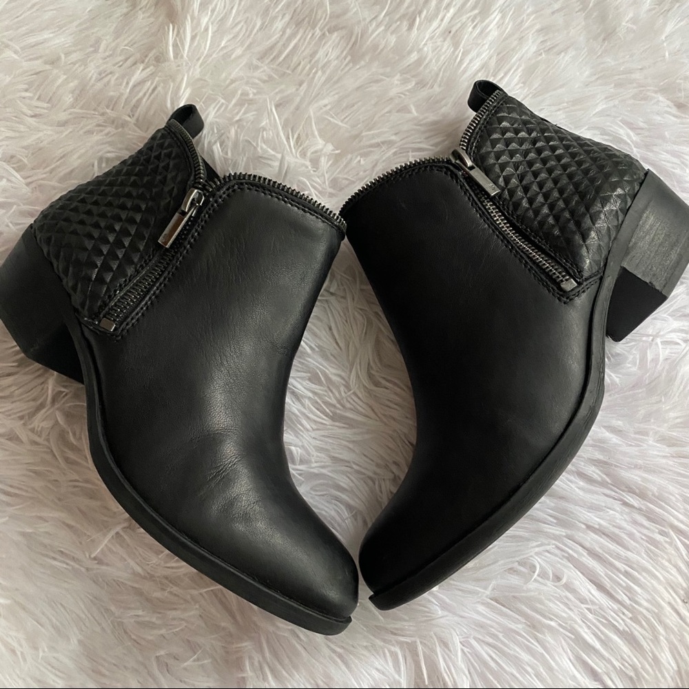 LUCKY BRAND BARTALINO BLACK ANKLE MOTO BOOTIES